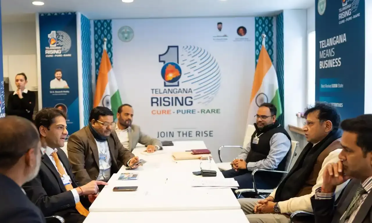 At WEF, Telangana govt, INOX Group discuss green infrastructure, clean energy plans