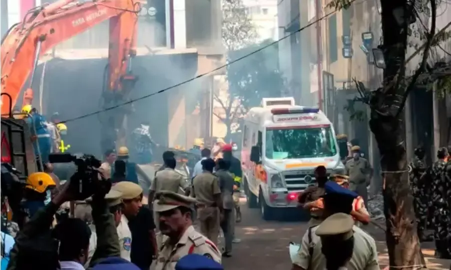 Five, including two children, die in Nampally furniture shop fire; illegal use of cellars flagged