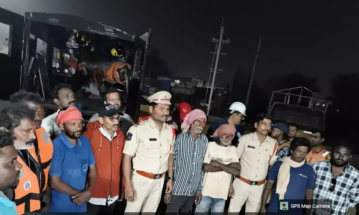 Hyderabad: How HYDRAA-DRF saved nine stranded workers from crocodiles in Mir Alam Tank