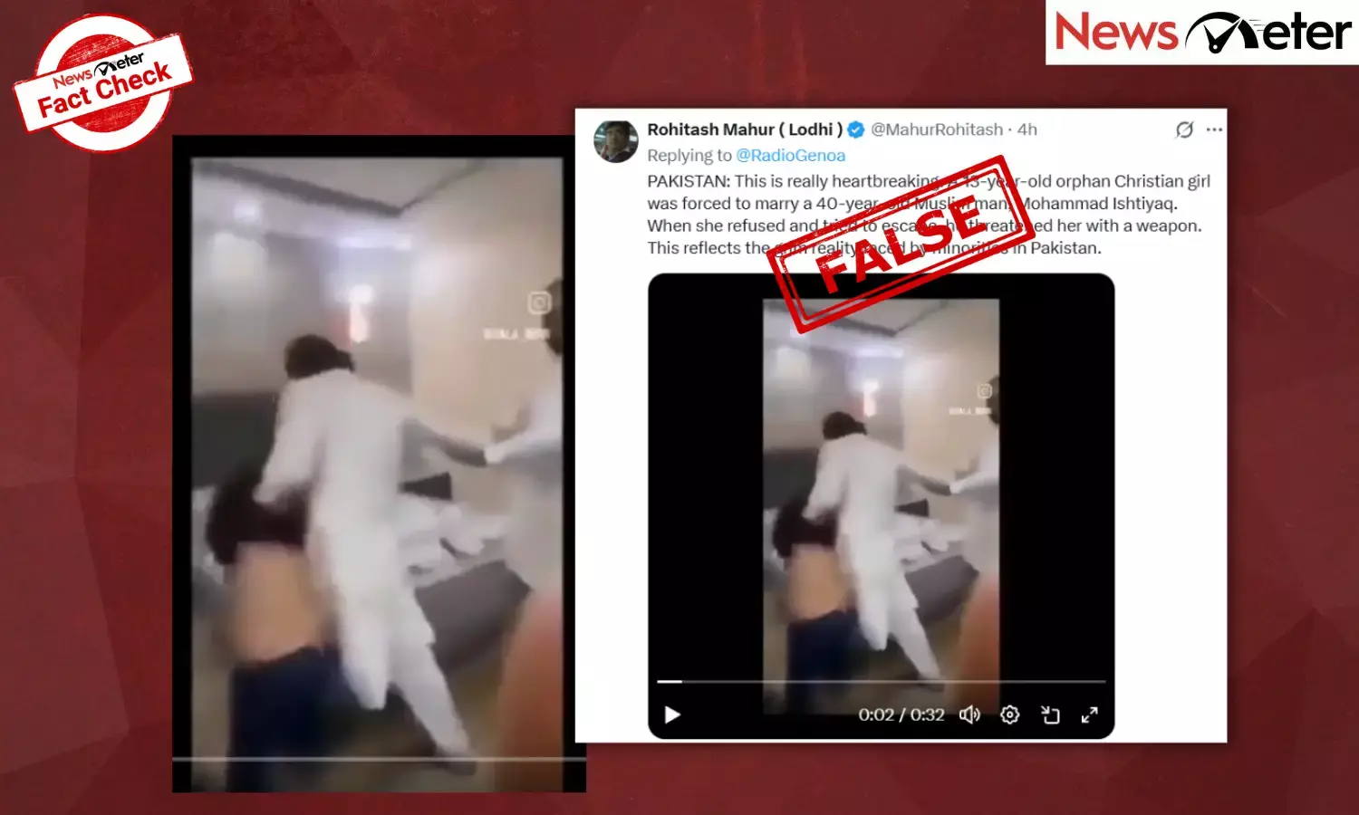 Fact Check: Minor Christian girl forced to marry Muslim man in Pakistan? No, here are the facts