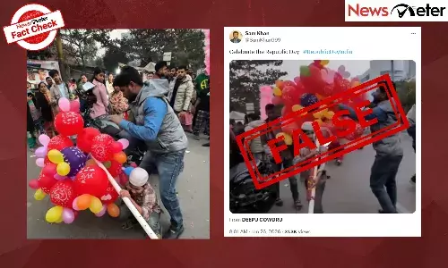 Fact Check: Man destroys balloons sold by a young Muslim boy ahead of Republic Day? Here’s the truth