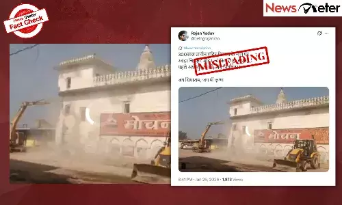 Fact Check: Ancient temple demolished in Uttar Pradeshs Chitrakoot? No, here are the facts