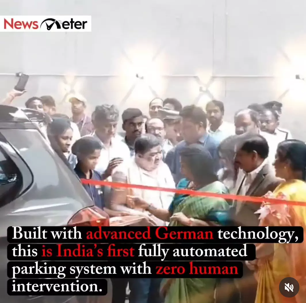 Hyderabad Launches India’s First Fully Automated Multi-Level Parking Facility at Nampally