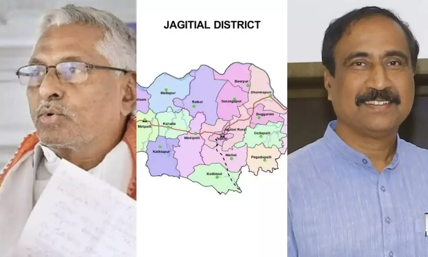 Jagtial: Ahead of municipal polls, Congress veteran Jeevan Reddy, MLA Dr M Sanjay Kumar locked in bitter political battle