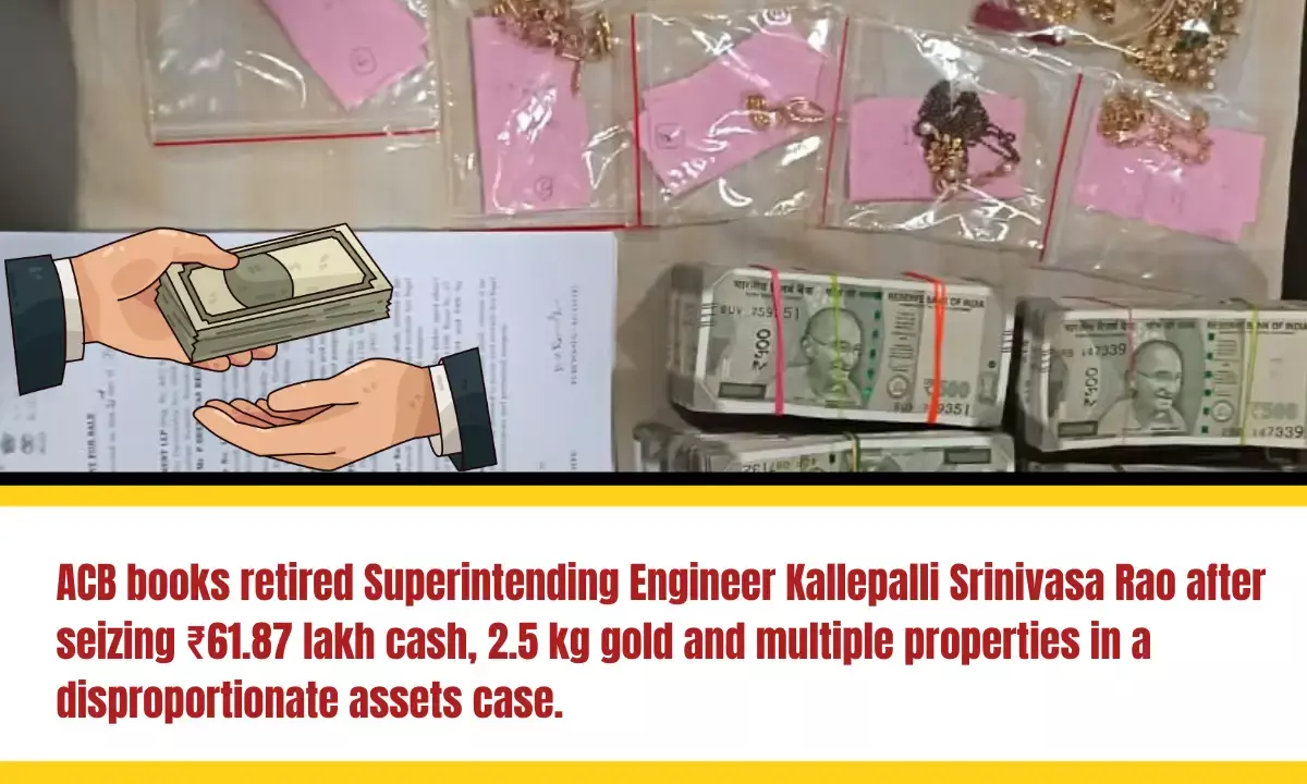 ACB Books Retired Engineer Kallepalli Srinivasa Rao in Disproportionate Assets Case