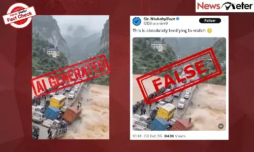 Fact Check: Terrifying bridge collapse over river? No, video is AI-generated