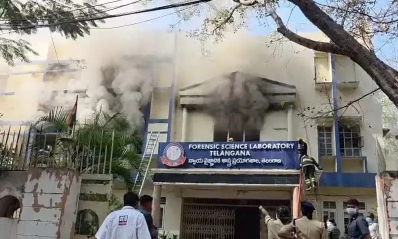 Hyderabad: Massive fire at Telangana Forensic Science Lab in Nampally, crucial evidence at risk