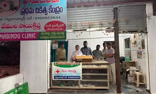 DCA shuts quack’s clinic in Karimnagar; steroids among illegal stocks of drugs seized