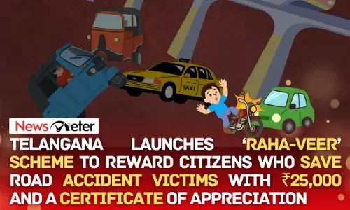 Telangana launches ‘Raha-Veer’ scheme to reward citizens who save road accident victims with ₹25,000 and a Certificate of Appreciation