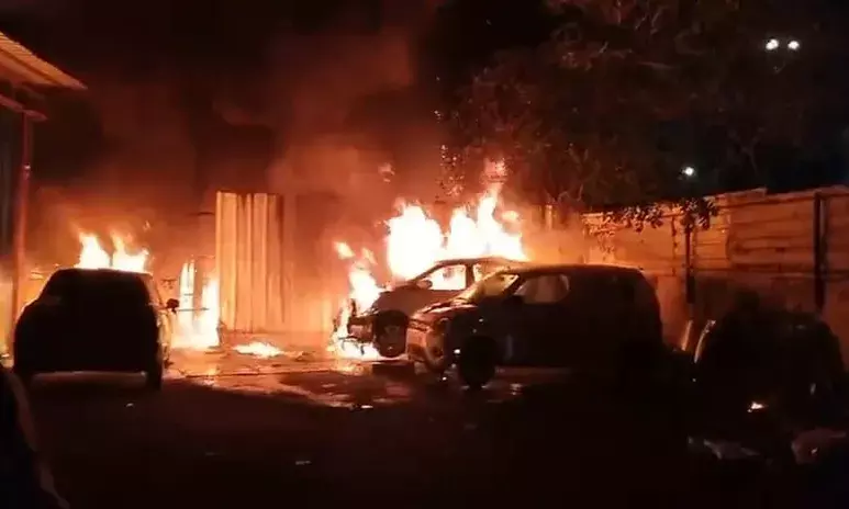 Hyderabad: Fire at Adarsh Automobile Suzuki showroom, Attapur, damages 3 cars