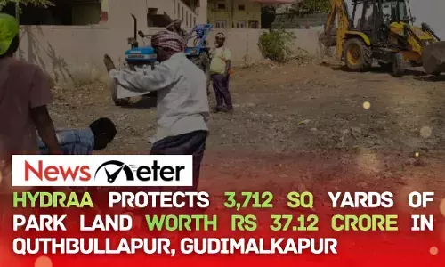 HYDRAA Reclaims Park Land Worth ₹37.12 Crore in Quthbullapur and Gudimalkapur