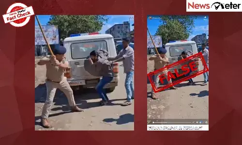 Fact Check: പെണ്‍കുട്ടികളെ ശല്യം ചെയ്ത യുവാക്കളെ പോലീസ് മര്‍ദ്ദിക്കുന്നോ? വീഡിയോയുടെ വാസ്തവമറിയാം