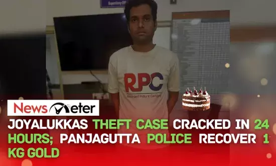Joyalukkas Theft Case Cracked in 24 Hours; Panjagutta Police Recover 1 Kg Gold Joyalukkas Theft Case Cracked in 24 Hours; Panjagutta Police Recover 1 Kg Gold