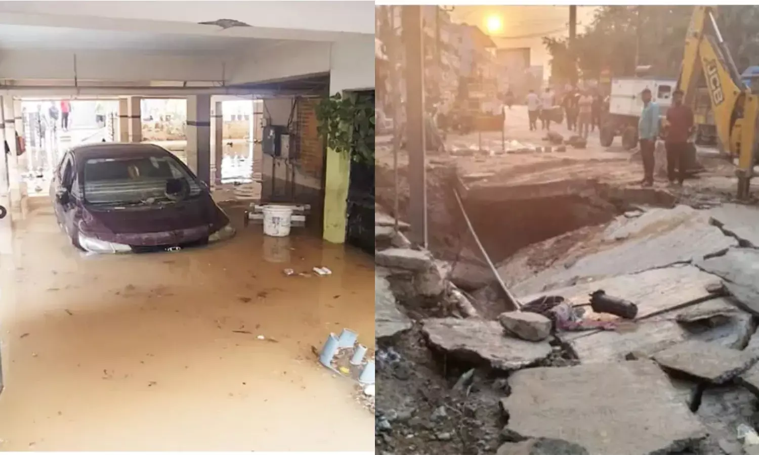 Houses flooded, vehicles damaged: Singur-Hyderabad water pipeline bursts near Manikonda