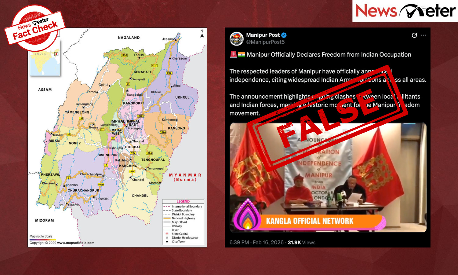 Fact Check: Manipur declares freedom from India amid ongoing turmoil? No, here are the facts