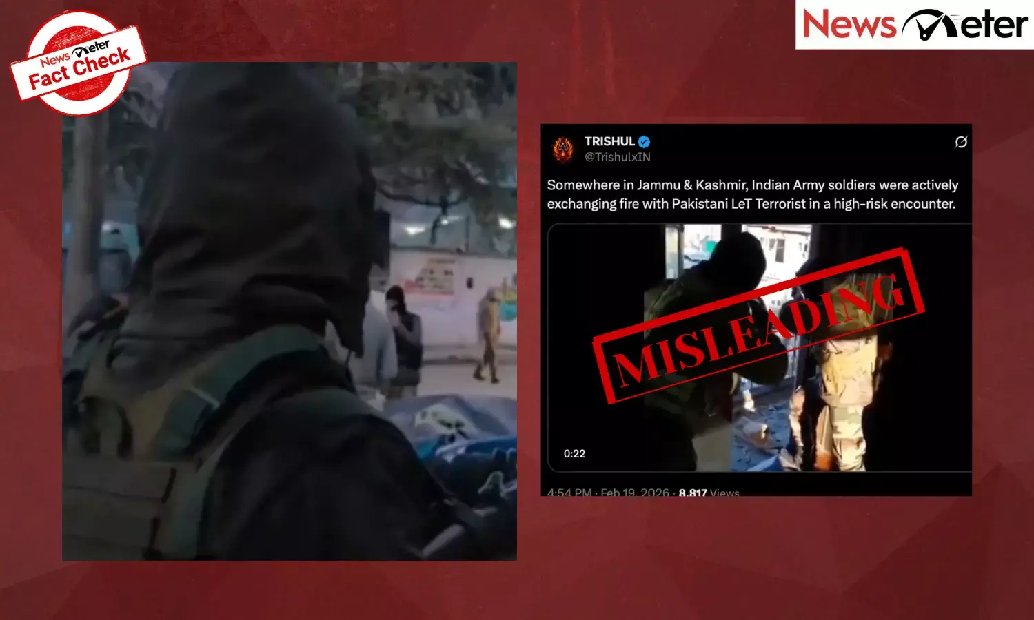 Fact Check: 3 Indian jawans killed in war-like situation in Baramulla? No, video is old