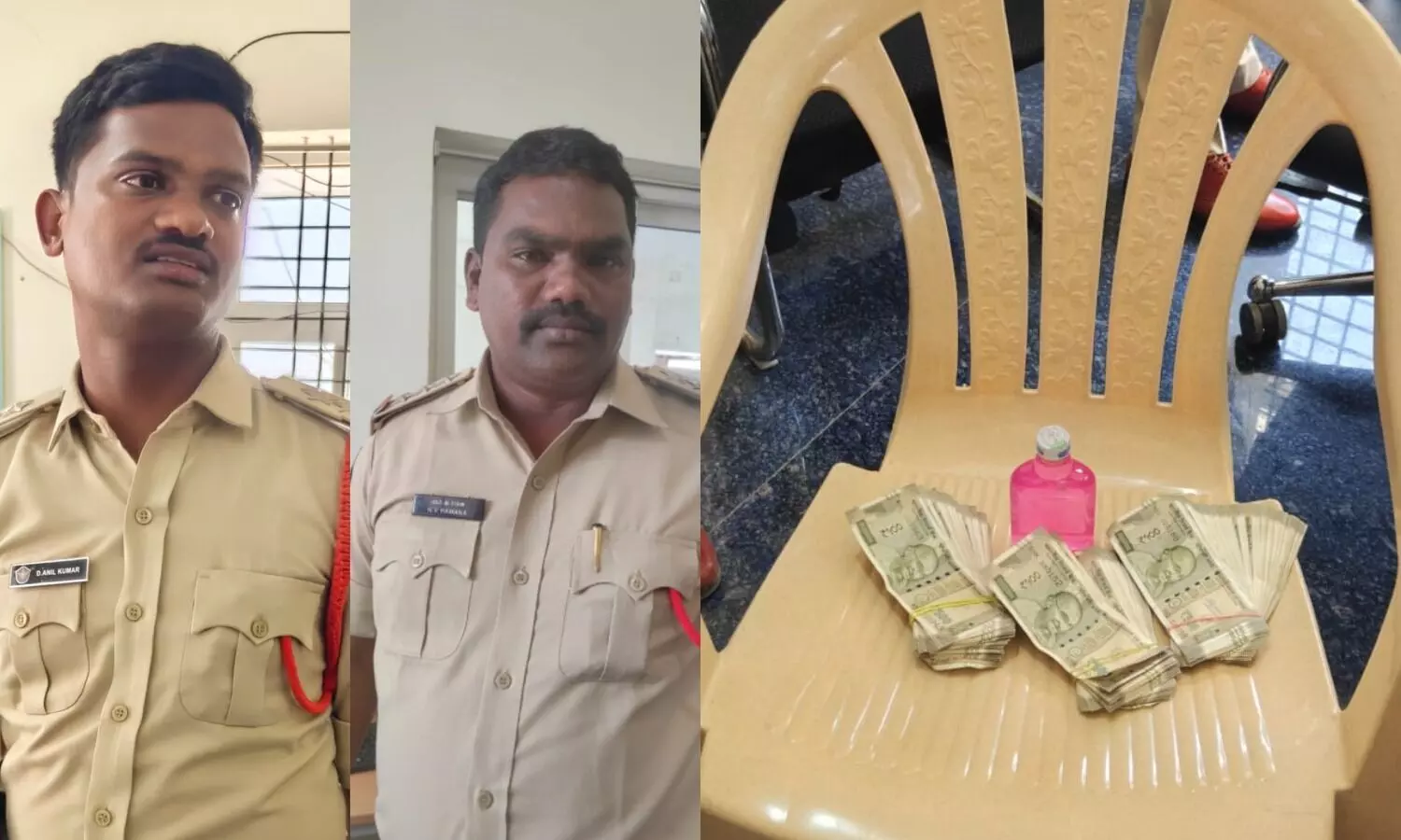 Bribe trap in AP: Two cops, MEO caught red-handed by ACB in Kadapa & Srikakulam Bribe trap in AP: Two cops, MEO caught red-handed by ACB in Kadapa & Srikakulam