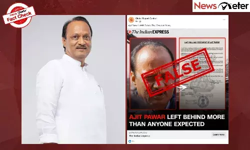 Fact Check: Ajit Pawar left crores in will earned via AI investment platform? No, Facebook ad is fake Fact Check: Ajit Pawar left crores in will earned via AI investment platform? No, Facebook ad is fake