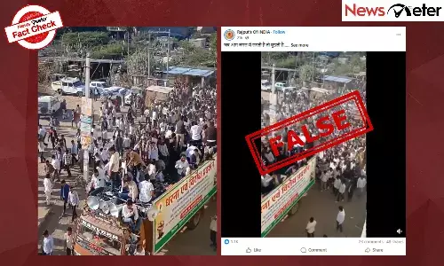 Fact Check: Anti-UGC rally? No, video shows land border protest in Rajasthan