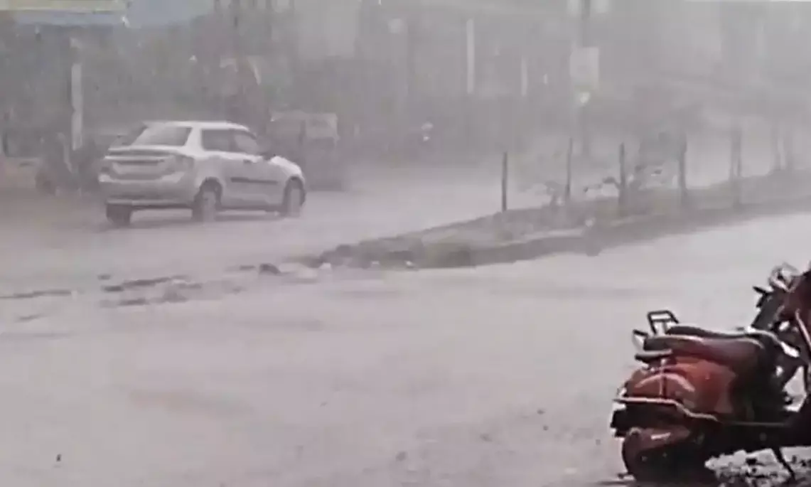 Rain in Hyderabad: Sudden thunderstorms and gusty winds lash city; IMD issues alert