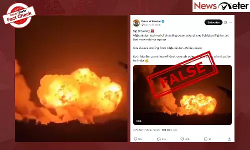 Fact Check: Afghanistan shot down a Pak jet? No, viral video is unrelated
