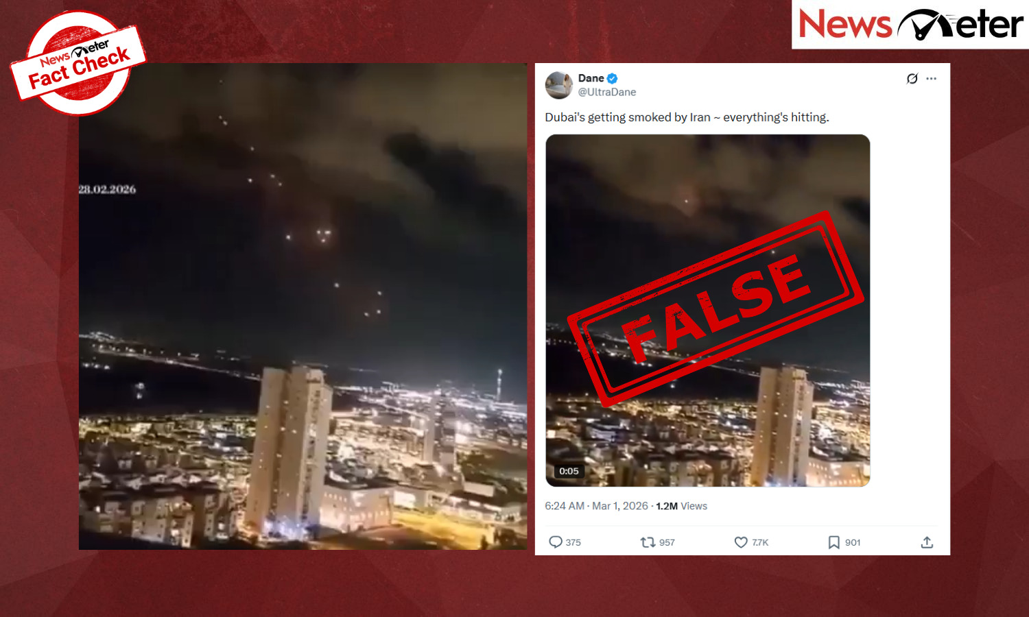 Fact Check: Iranian airstrike on Dubai? No, old footage goes viral