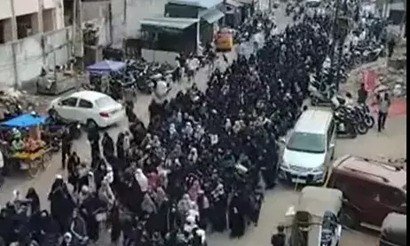 Thousands take to streets in Hyderabad’s Old City to protest killing of Iran’s Ayatollah Syed Ali Khamenei