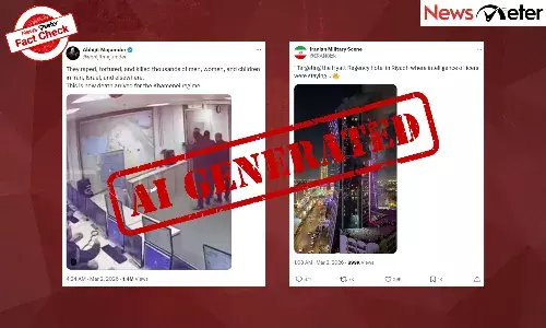 Fact Check: Riyadh Hyatt hotel on fire, CCTV footage shows attack on Khamenei? No, find the truth here