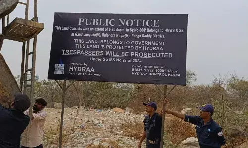 HYDRAA reclaims Rs 600 crore govt land in Rangareddy meant for sewage plant; encroachments cleared