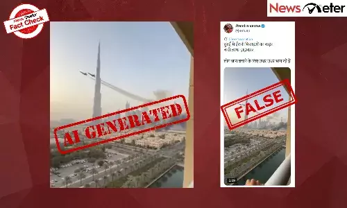 Fact Check: Explosions near Dubai’s Burj Khalifa? No, video is made using AI