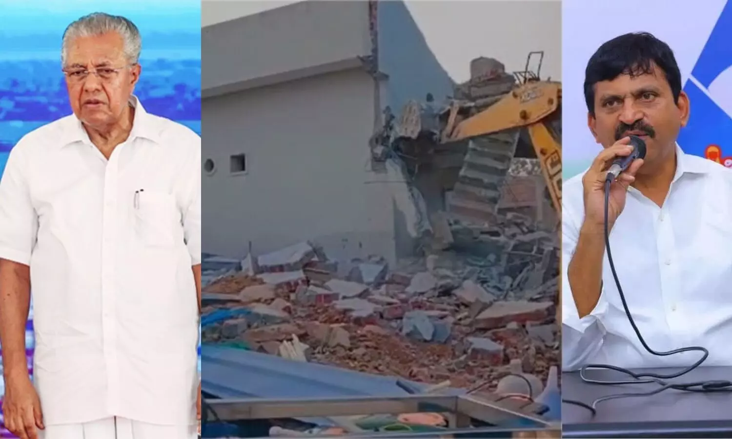 Khammam demolitions: Telangana hits out at Kerala CM for bulldozer raj diatribe