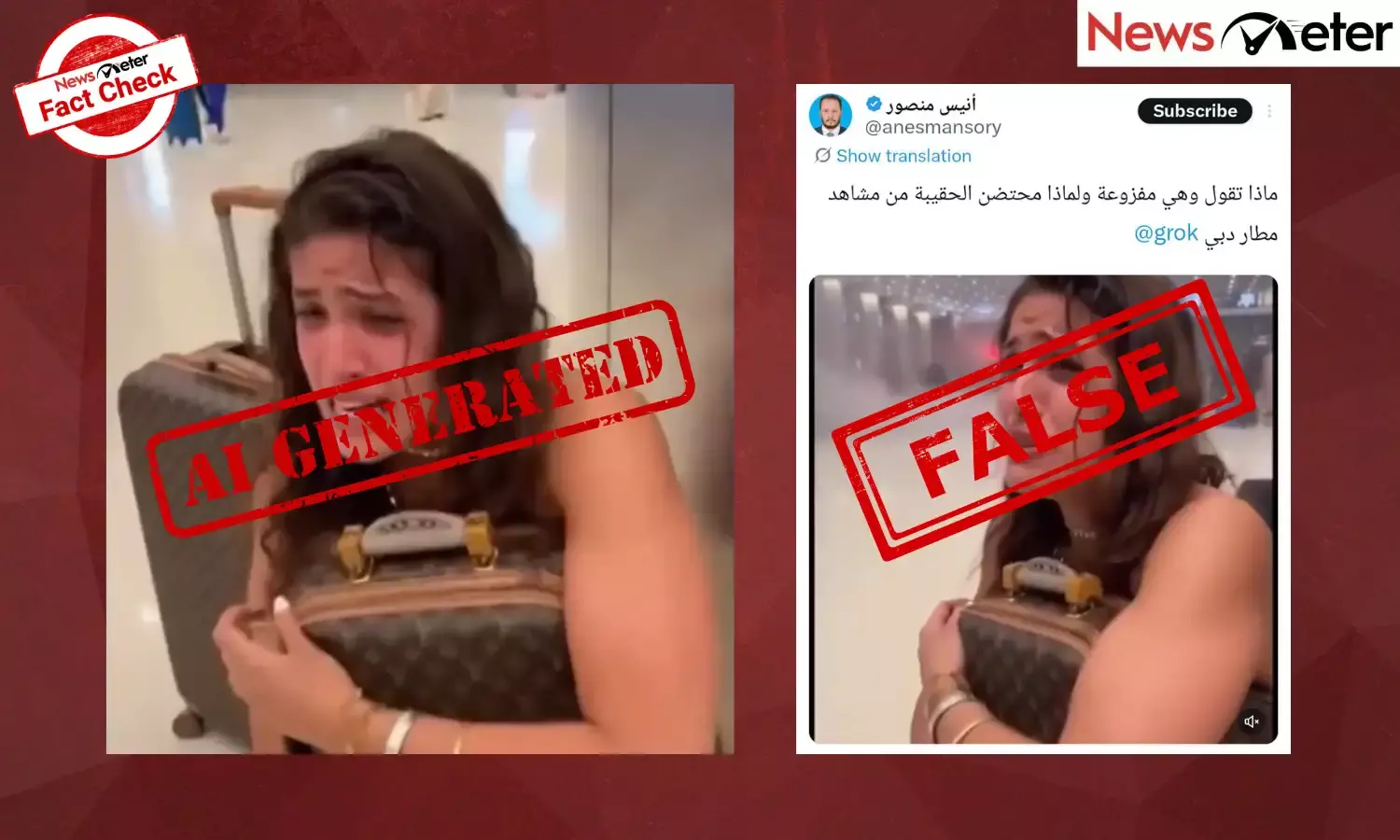 Fact Check: Dubai airport under attack, distressed passenger cries for safety? No, AI visuals go viral