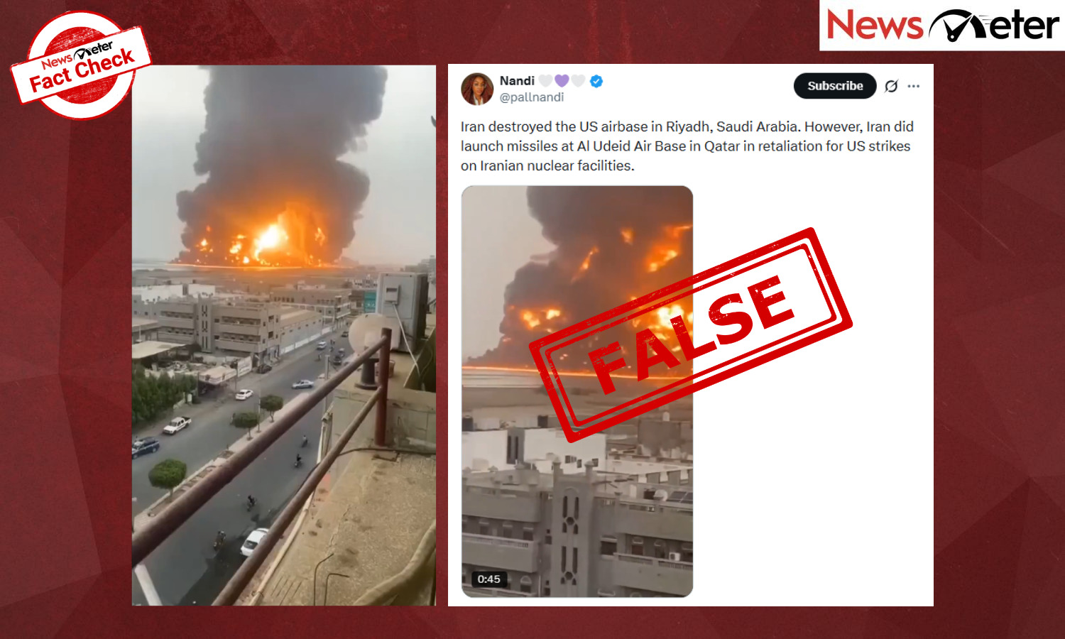 Fact Check: US airbase in Riyadh attacked? No, video shows strikes on Yemen port