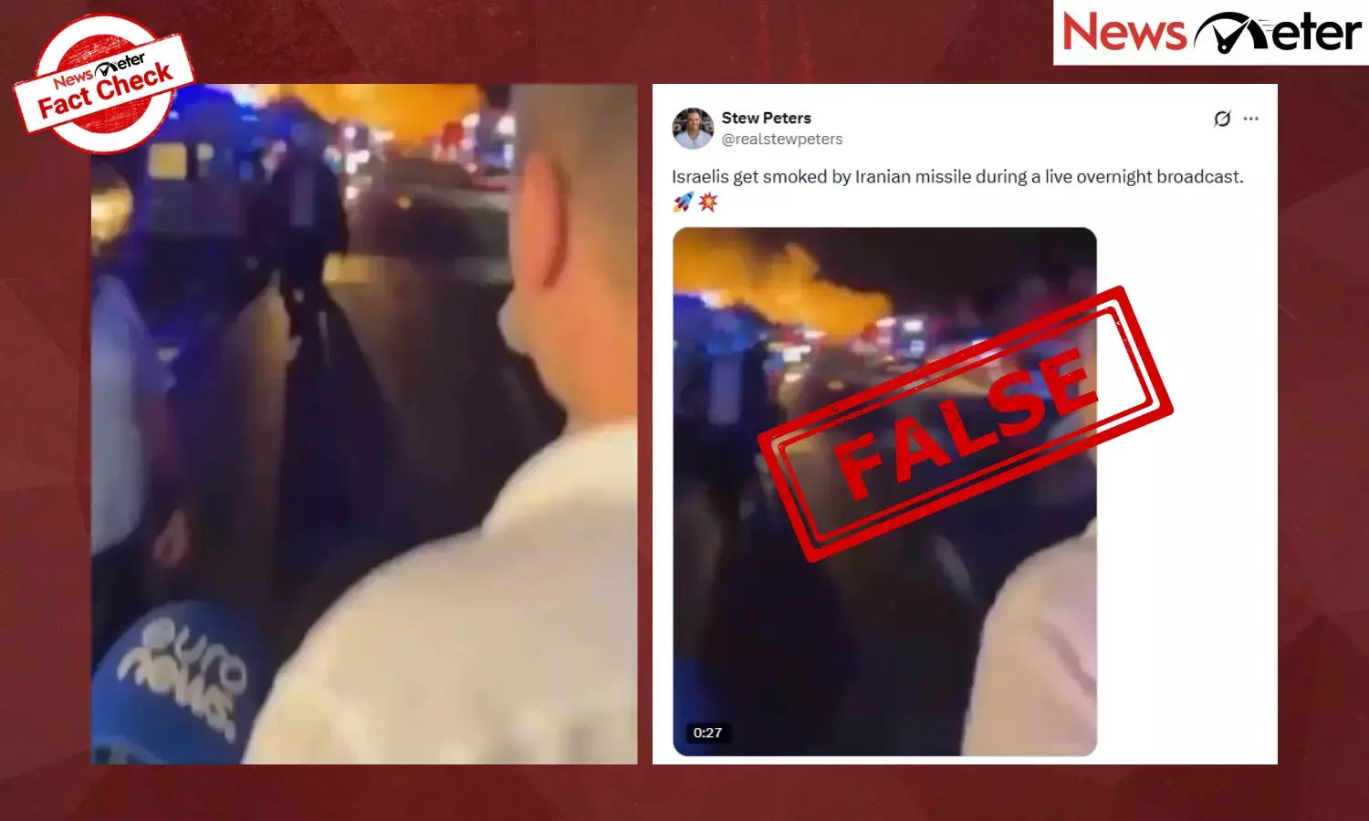 Fact Check: Iranian missile attack on Israel caught live? No, it shows a blast in Romania