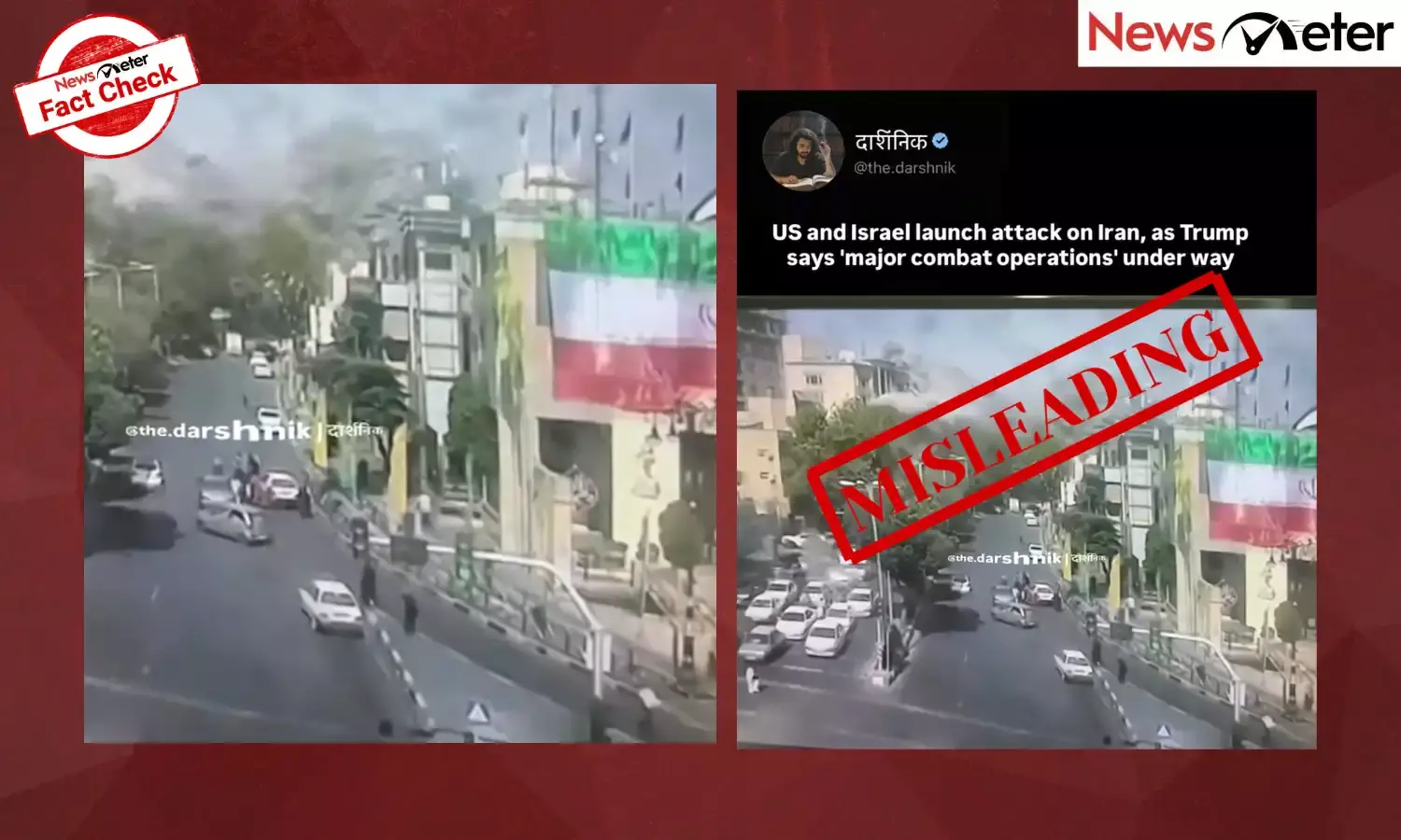 Fact Check: Israel airstrikes in Iran destroy busy traffic junction? No, footage is old