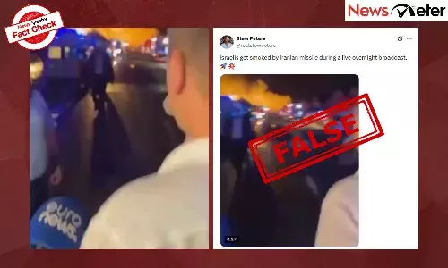 Fact Check: Iranian missile attack on Israel caught live? No, it shows a blast in Romania