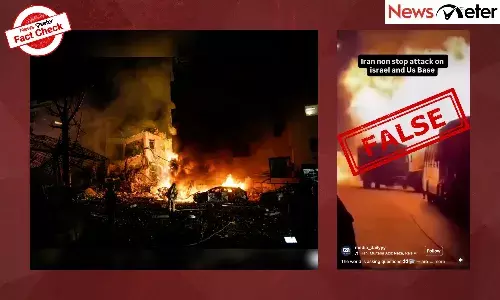A video claiming to show bombings or explosions from the ongoing Iran-Israel conflict is being widely shared on social media.