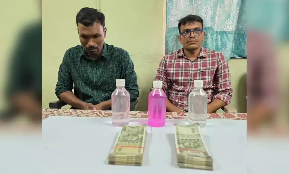 Two Armed Reserve SIs caught in Rs 1 lakh bribe trap by ACB in LB Nagar