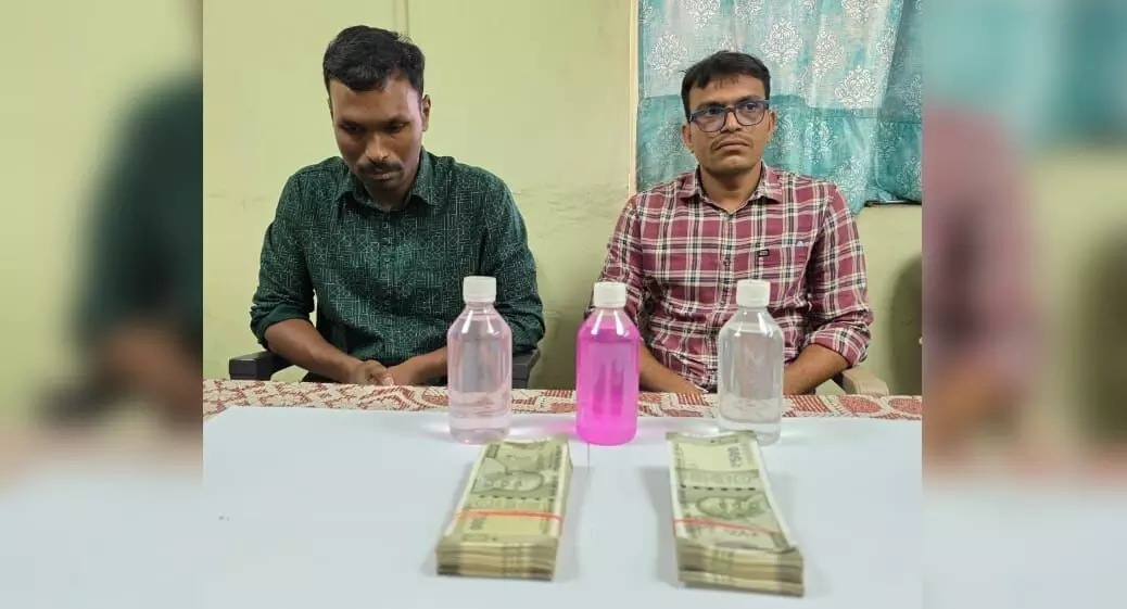 Two Armed Reserve SIs caught in Rs 1 lakh bribe trap by ACB in LB Nagar Two Armed Reserve SIs caught in Rs 1 lakh bribe trap by ACB in LB Nagar