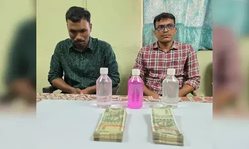 Two Armed Reserve SIs caught in Rs 1 lakh bribe trap by ACB in LB Nagar