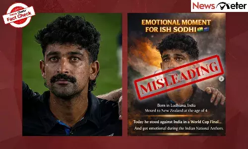 Fact Check: Ish Sodhi tears up during India’s national anthem at the T20 World Cup final? Here’s the truth