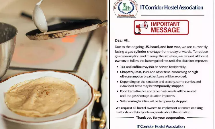 Tea, Coffee, Puri and Dosa remove from menu, LPG crisis hit Hyderabad IT hostels