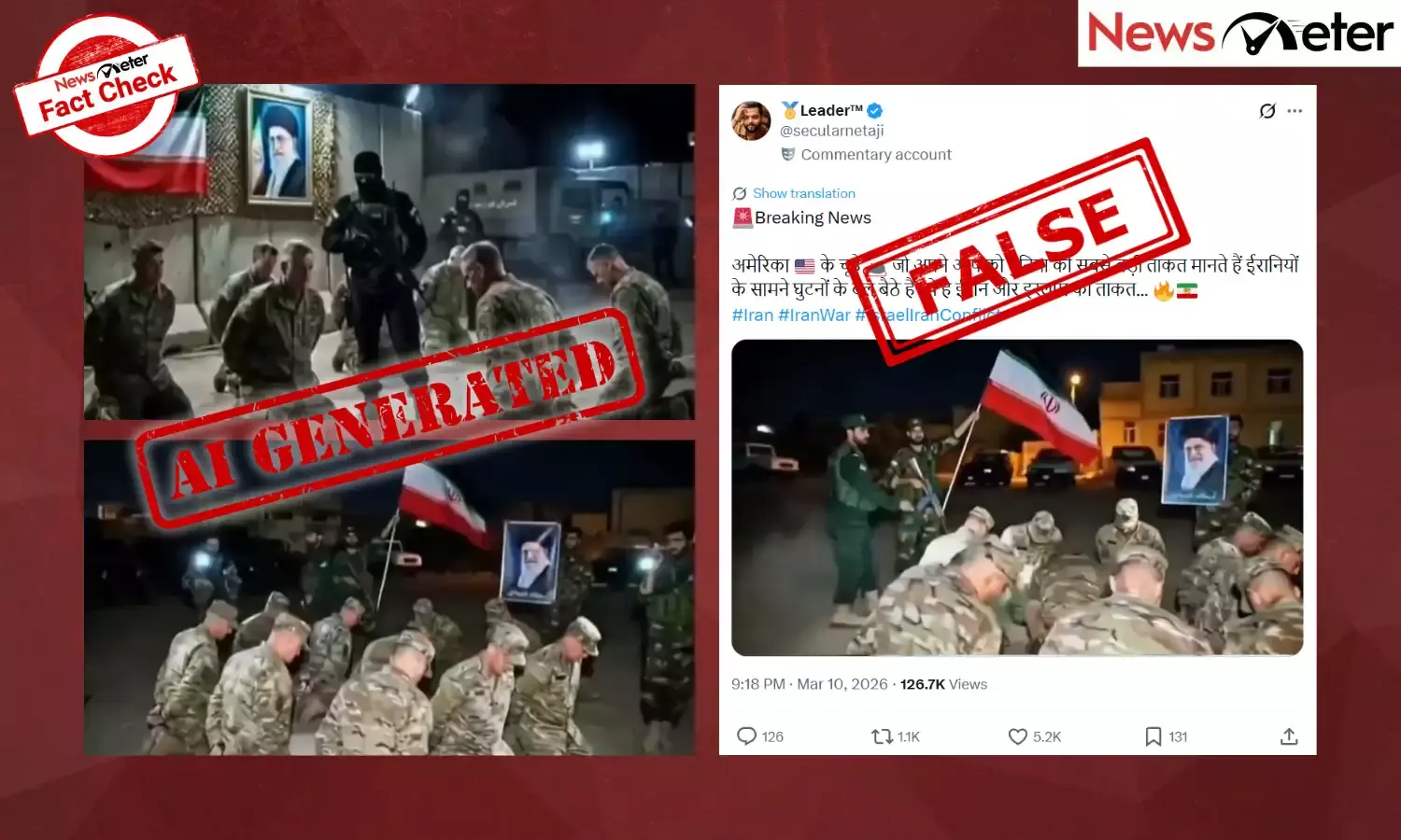 Fact Check: Iran captures US soldiers? No, video is AI-generated