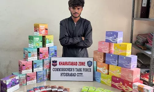 Hyderabad: E-cigarette racket busted in Lower Dhoolpet; 1 held, vapes worth ₹8.72L seized