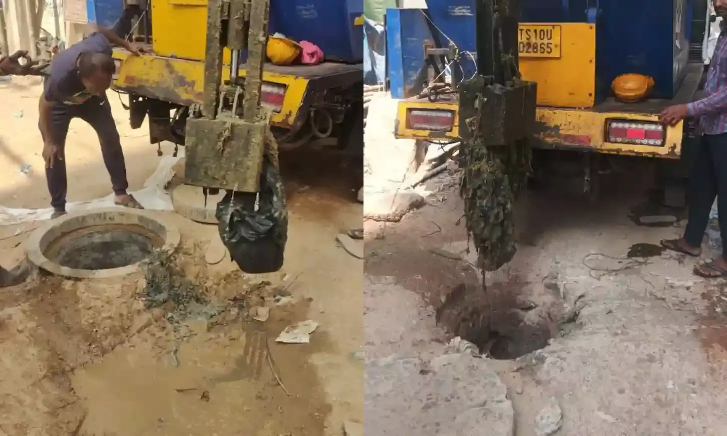 Why do sewers overflow in Hyderabad? Blankets, bedsheets found inside Madhapur manholes