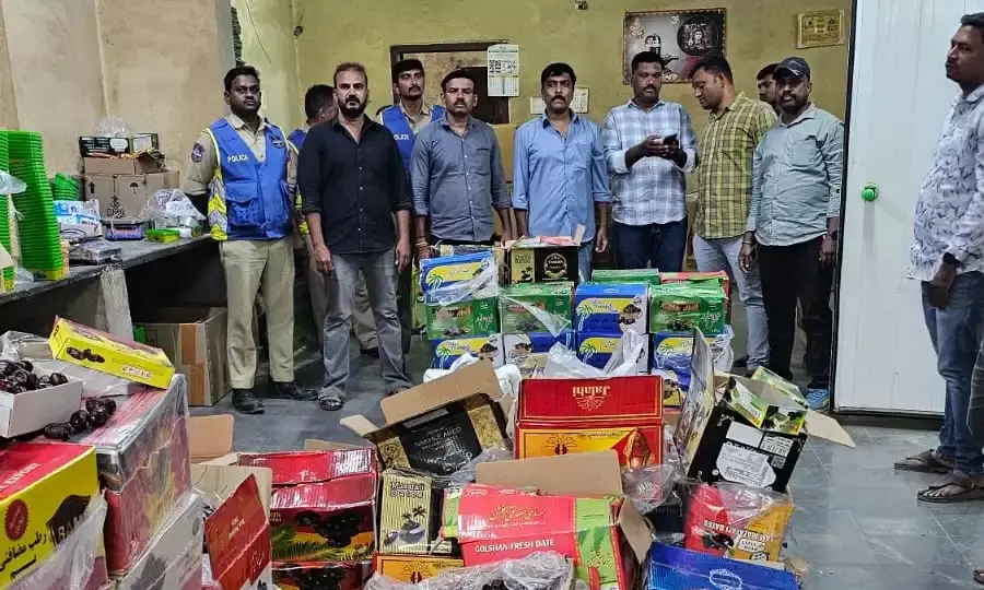 Spoiled dry fruits sold near Charminar, godown owner arrested