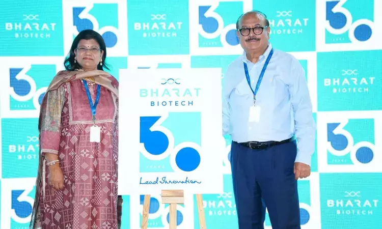 Bharat Biotech marks 30 years with new anniversary logo at Hyderabad’s Genome Valley