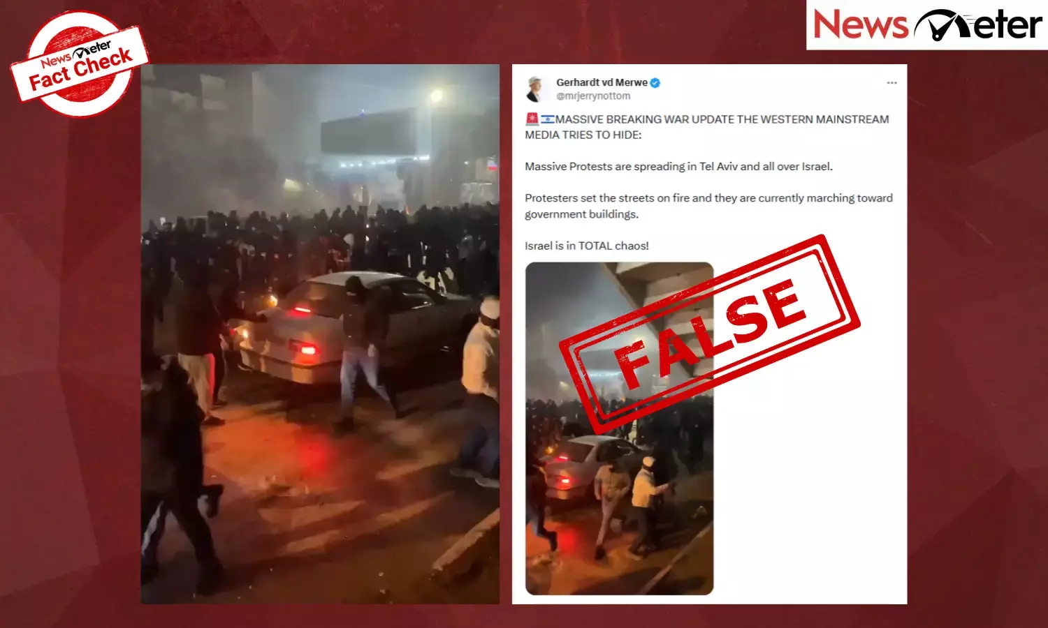 Fact Check: Anti-war protests in Tel Aviv? No, old video from Iran goes viral