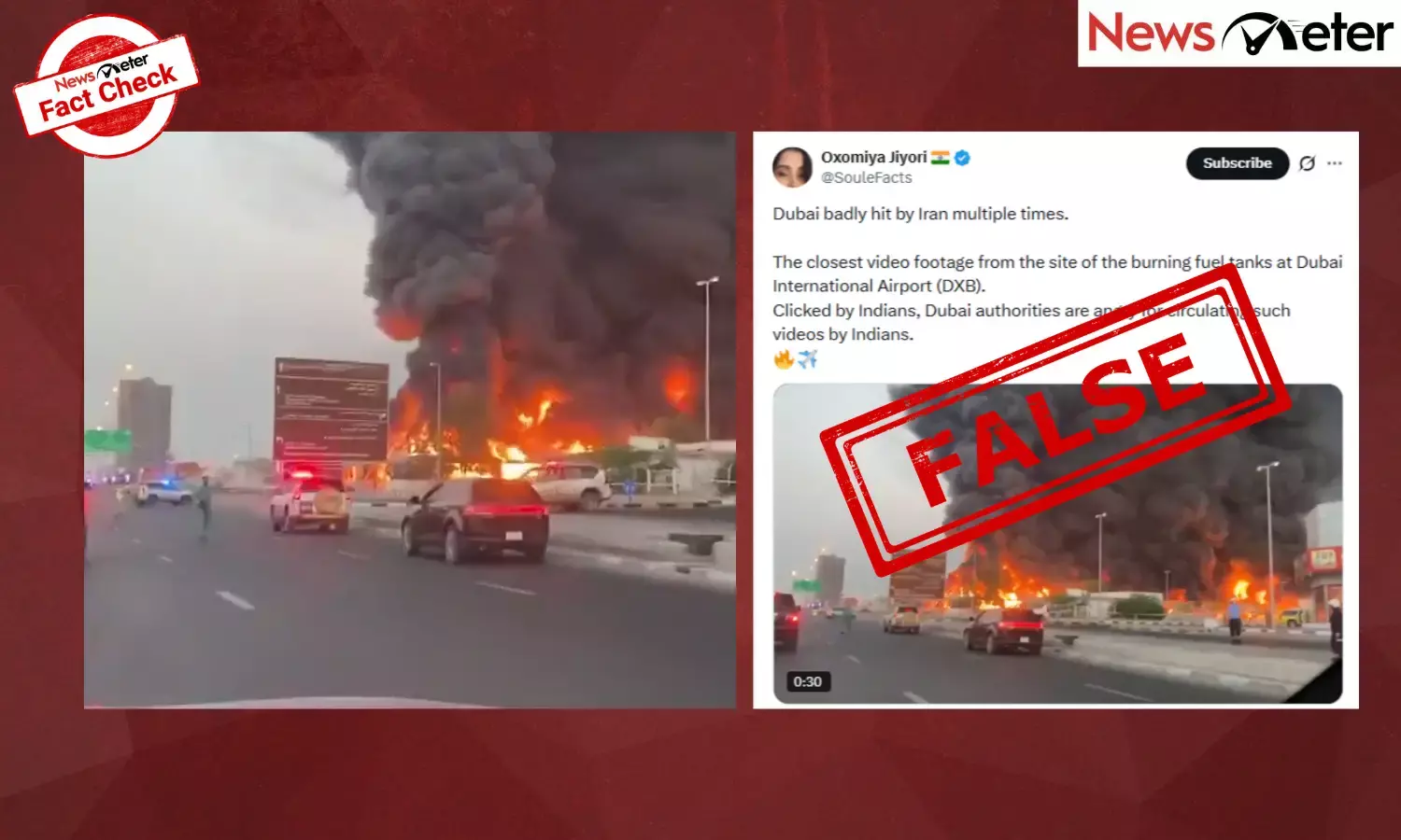 Fact Check: Israel-US-Iran conflict–Dubai airport on fire? No, video from 2020 goes viral
