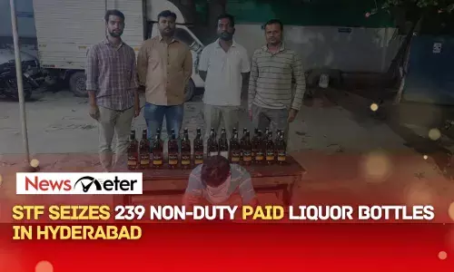STF seizes 239 non-duty paid liquor bottles in Hyderabad